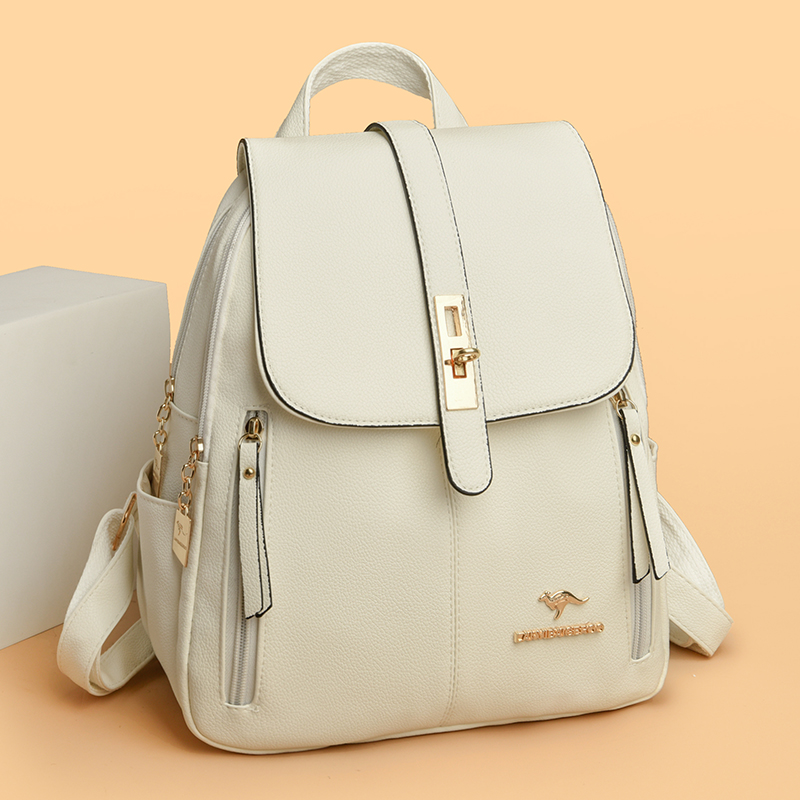 Women Bags In Sale - 2024 Genuine Women Leather Backpacks Shoulder