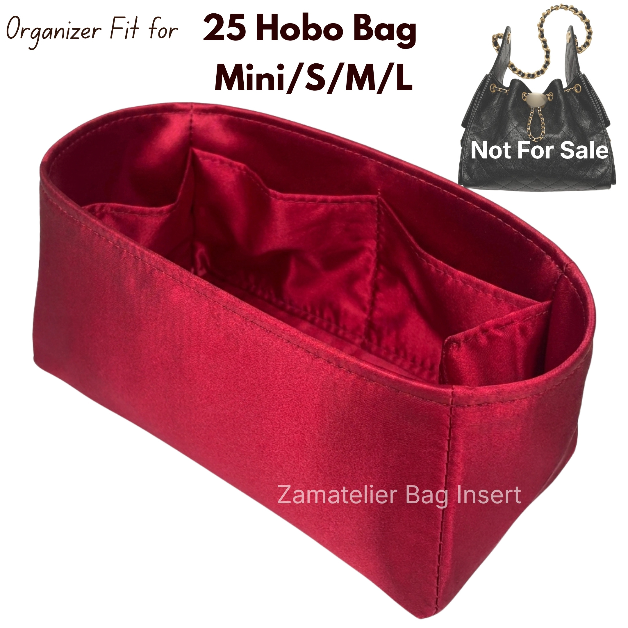 Women Bags Large - Custom Made Silk Insert for CC