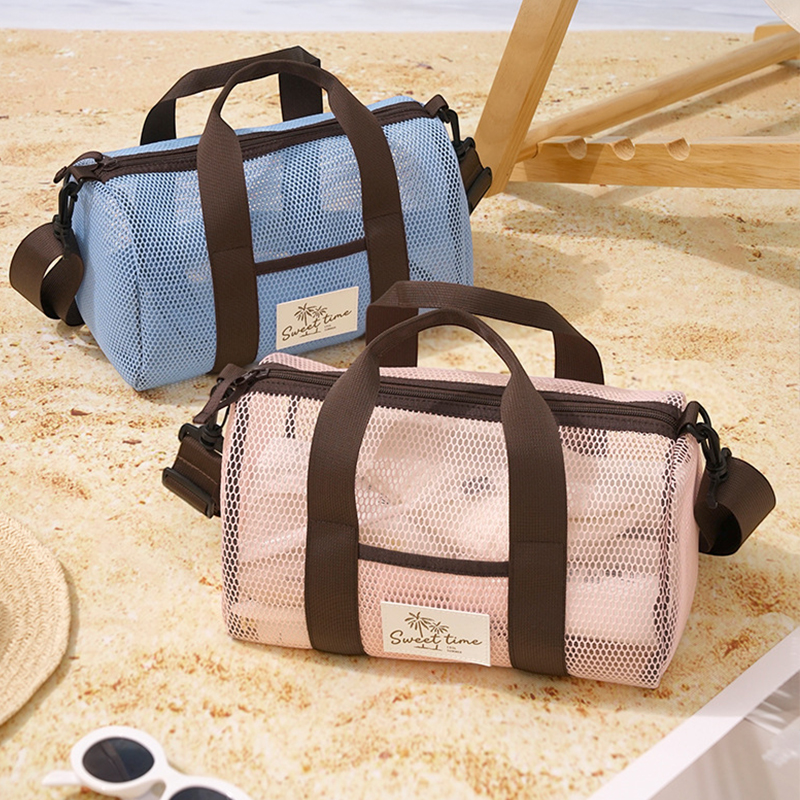 Women Bags And Purses - See Through Mesh Beach Bag Quick