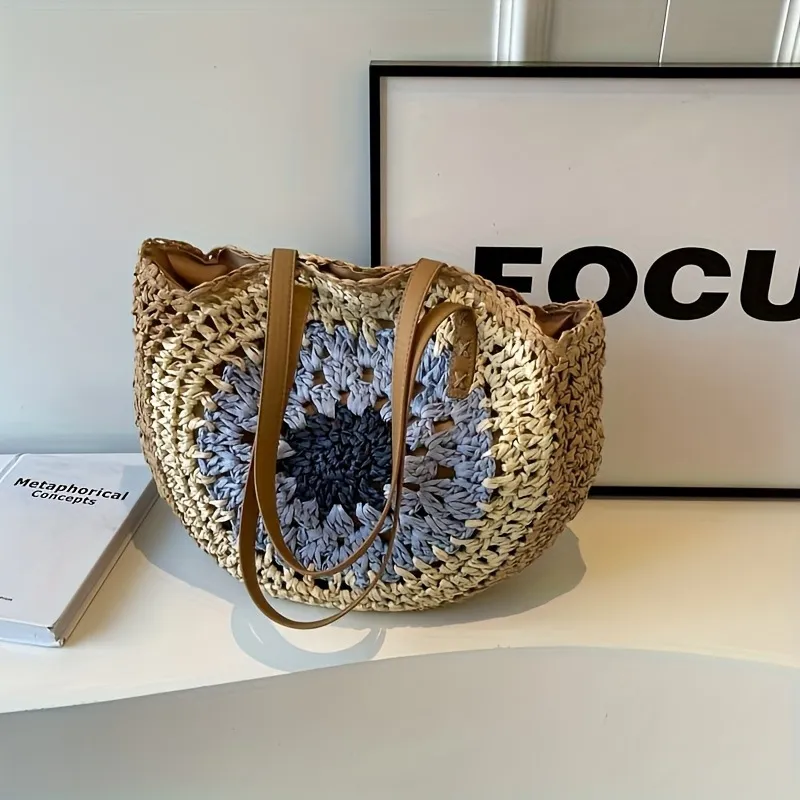 Straw Beach Tote Bag Handwoven - Women Bags Large review and price