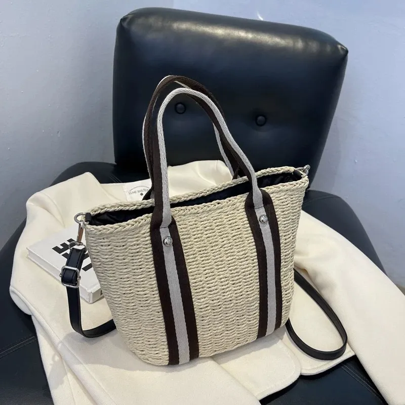 Summer straw tote bag hand-wov - Women Bags Large review and price