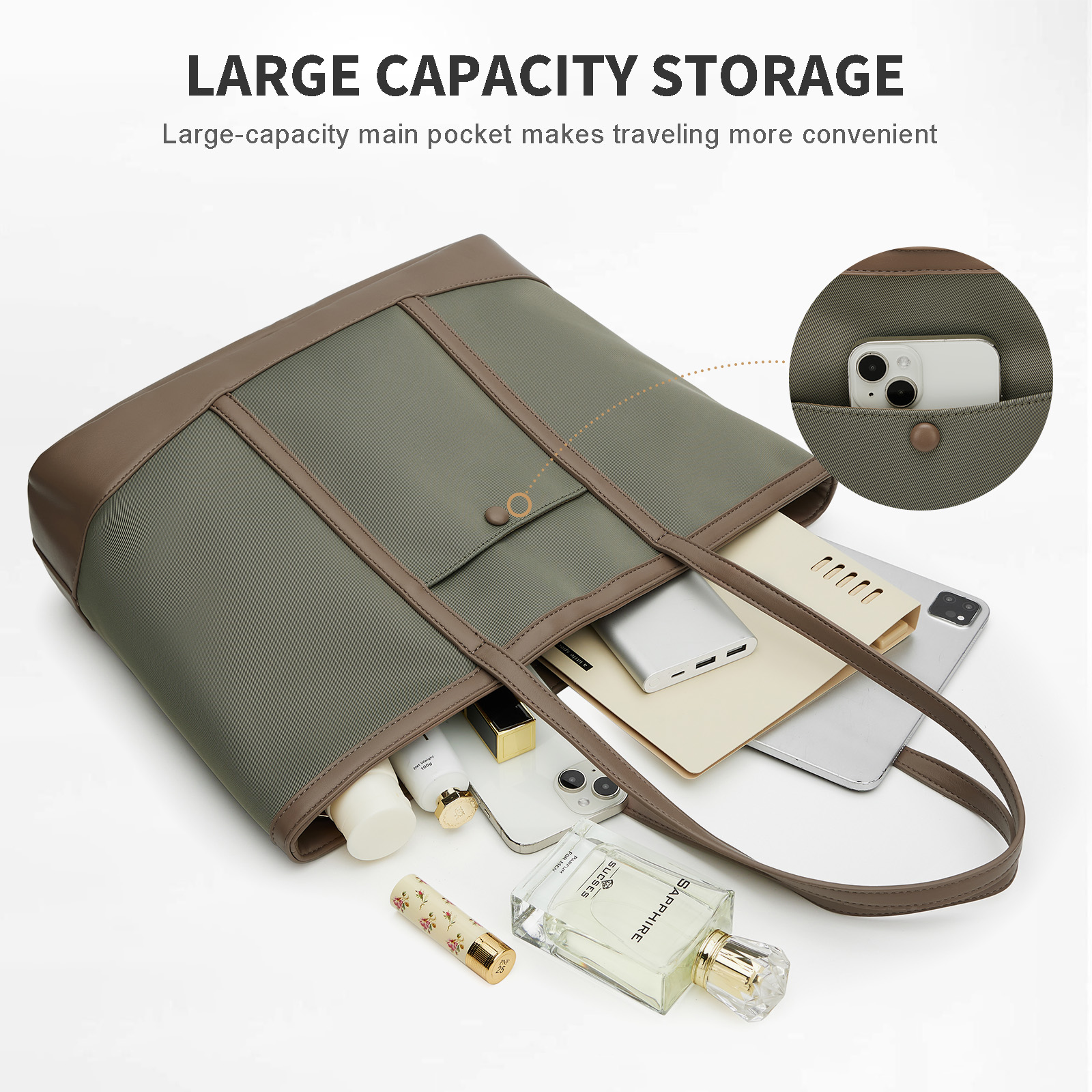 Women Large Shoulder Bag, Zipp - Women Bags With Laptop Compartment review and price