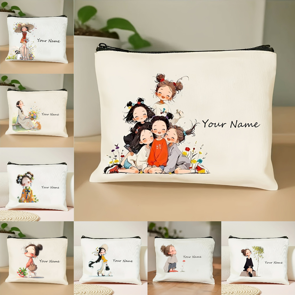 Korean-Style Anime Girl Makeup - Women Bags For Gift review and price