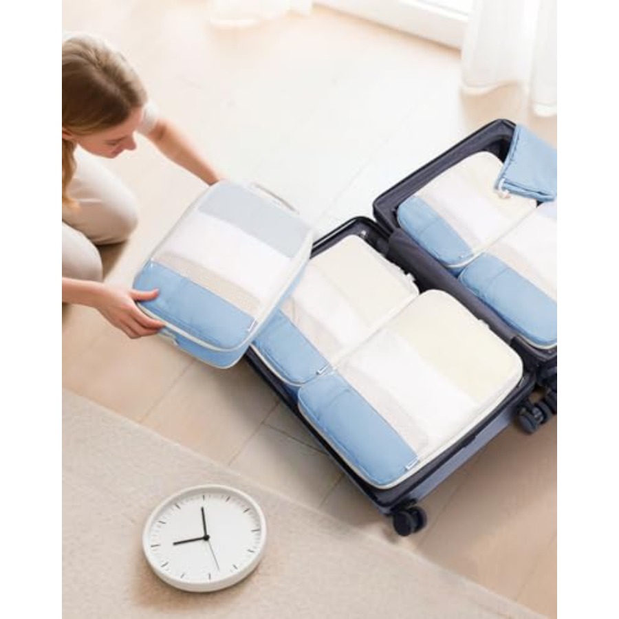 6 Set Compression Packing Cube - Women Bags For Travel review and price