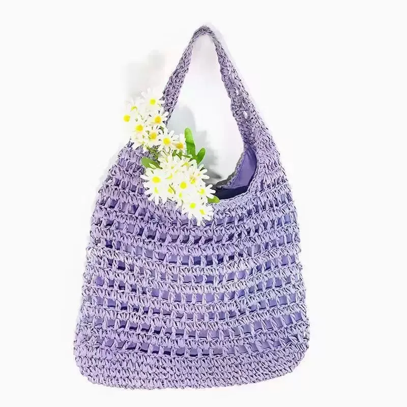 Hollow Woven Straw Tote Bag On - Women Bags Large review and price