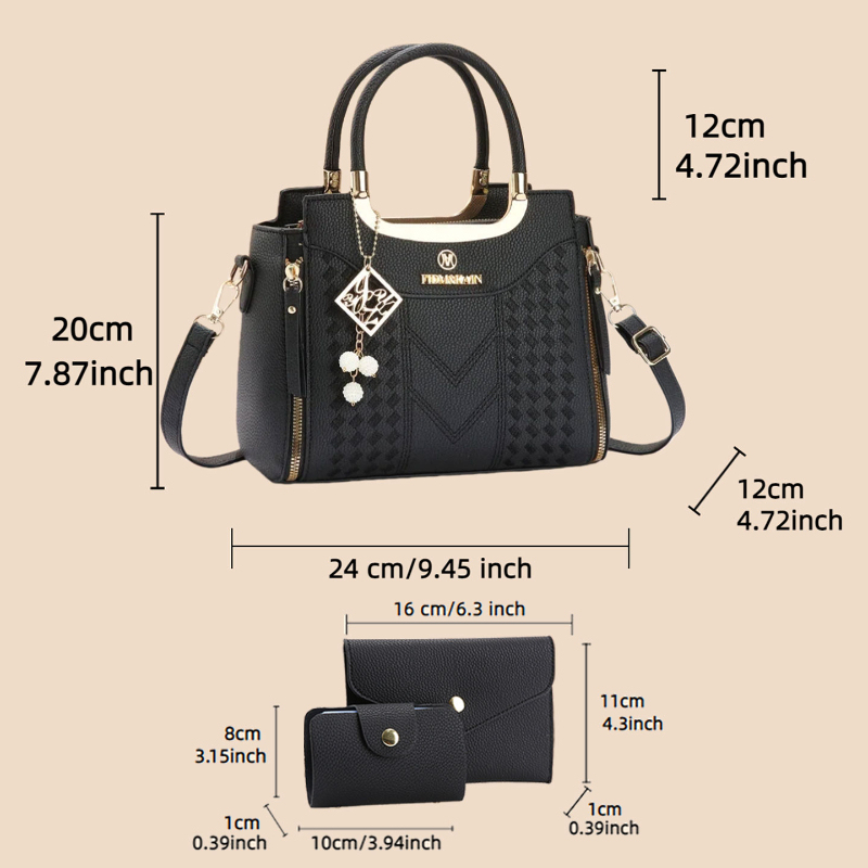 3-piece handbag set made of ly - Women Bags For Gift review and price