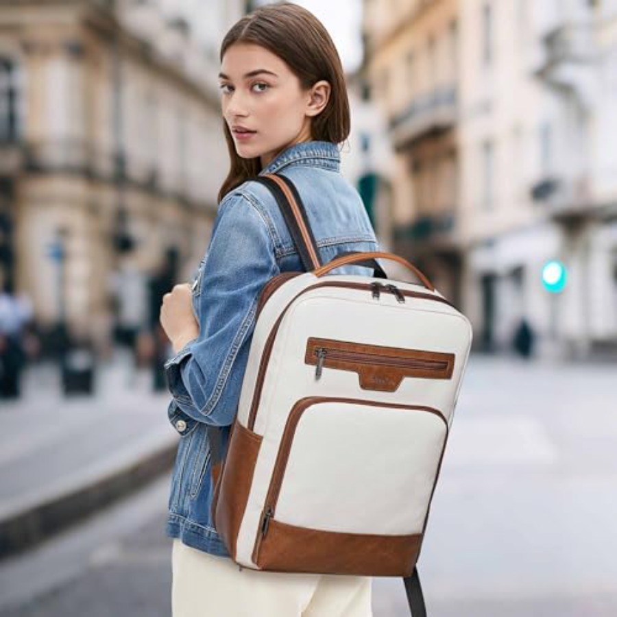 Leather Laptop Backpack for Wo - Women Bags For Travel review and price