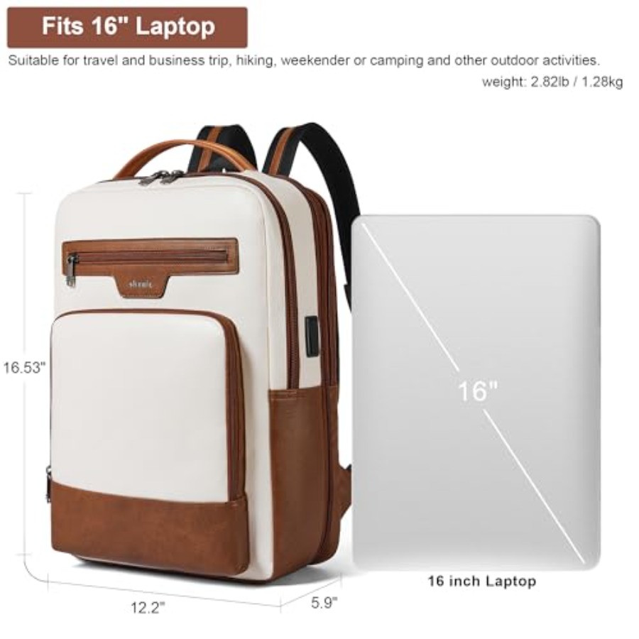 Leather Laptop Backpack for Wo - Women Bags For Travel review and price
