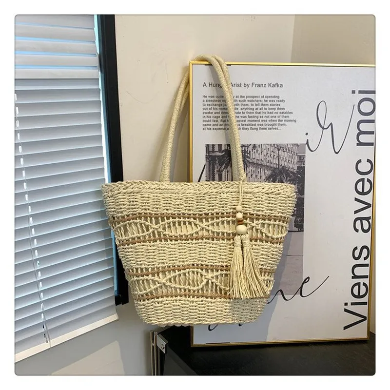 Hollow Woven Straw Shoulder Ba - Women Bags Large review and price