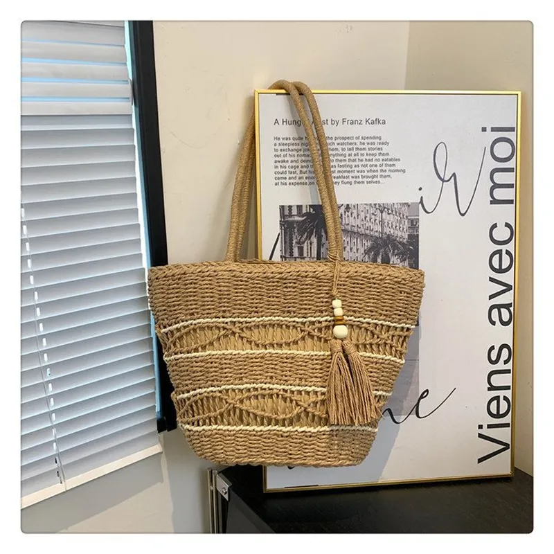 Hollow Woven Straw Shoulder Ba - Women Bags Large review and price