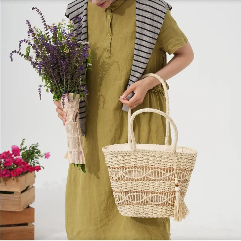 Hollow Woven Straw Shoulder Ba - Women Bags Large review and price