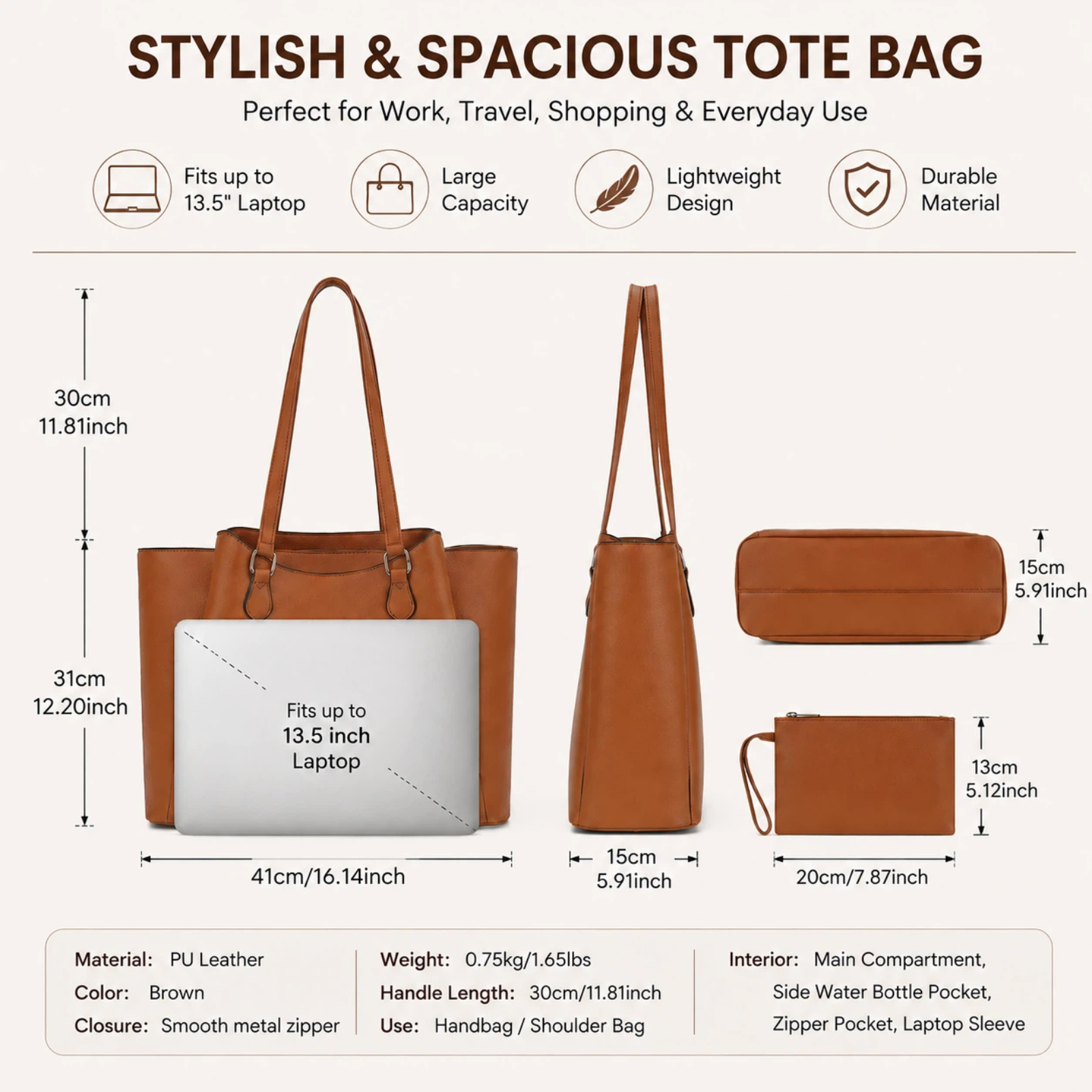 Tote Bag for Women, Large PU L - Women Bags For Work review and price