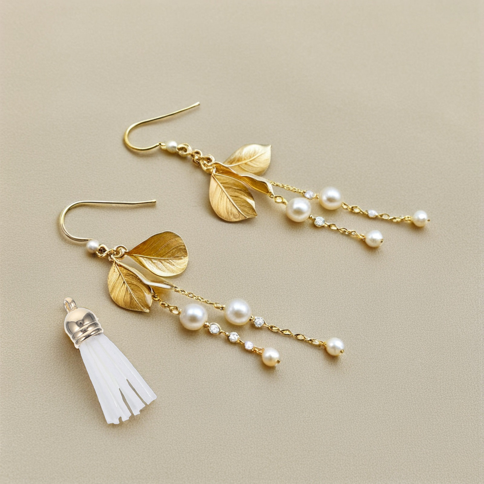 50Pcs White Fake Tassels Charm - Women Bags And Purses review and price