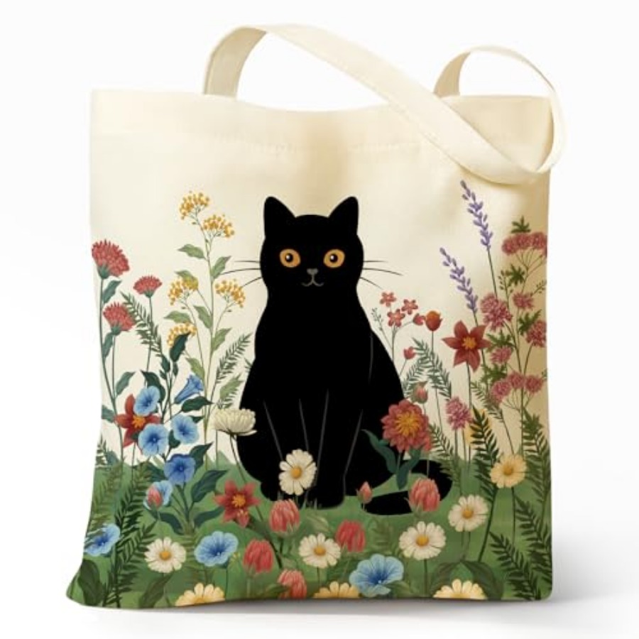 Cute Aesthetic Canvas Tote Bag - Women Bags For Work review and price