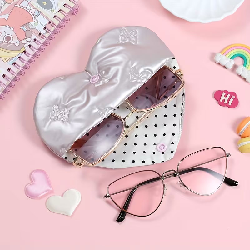 1 Piece Heart-Shaped Glasses C - Women Bags For Gift review and price