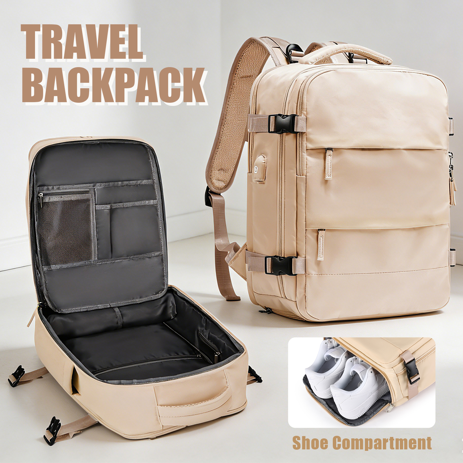Large Travel Backpack for Men  - Women Bags With Laptop Compartment review and price