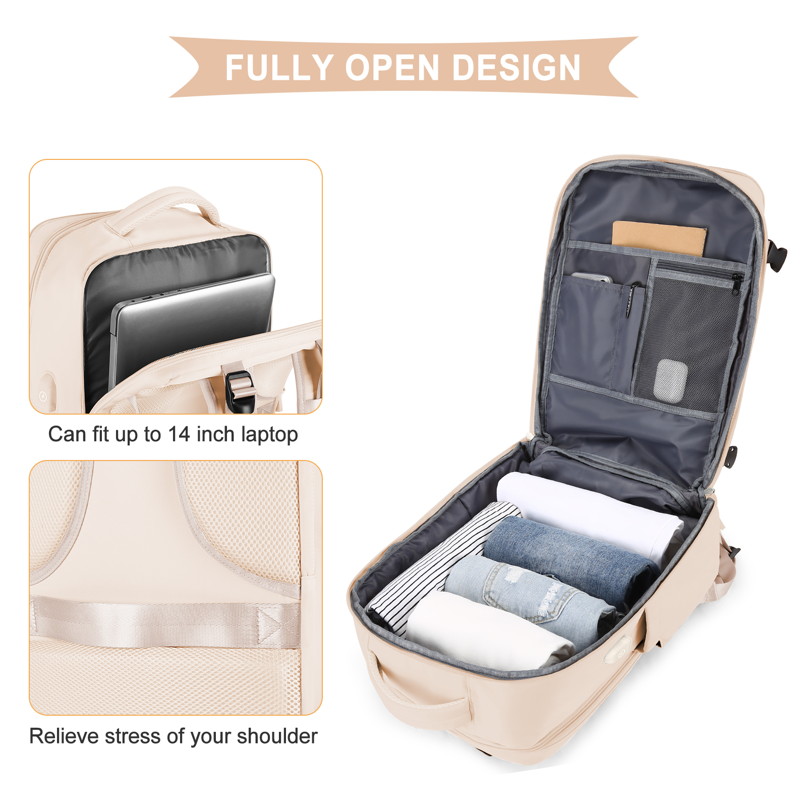 Large Travel Backpack for Men  - Women Bags With Laptop Compartment review and price