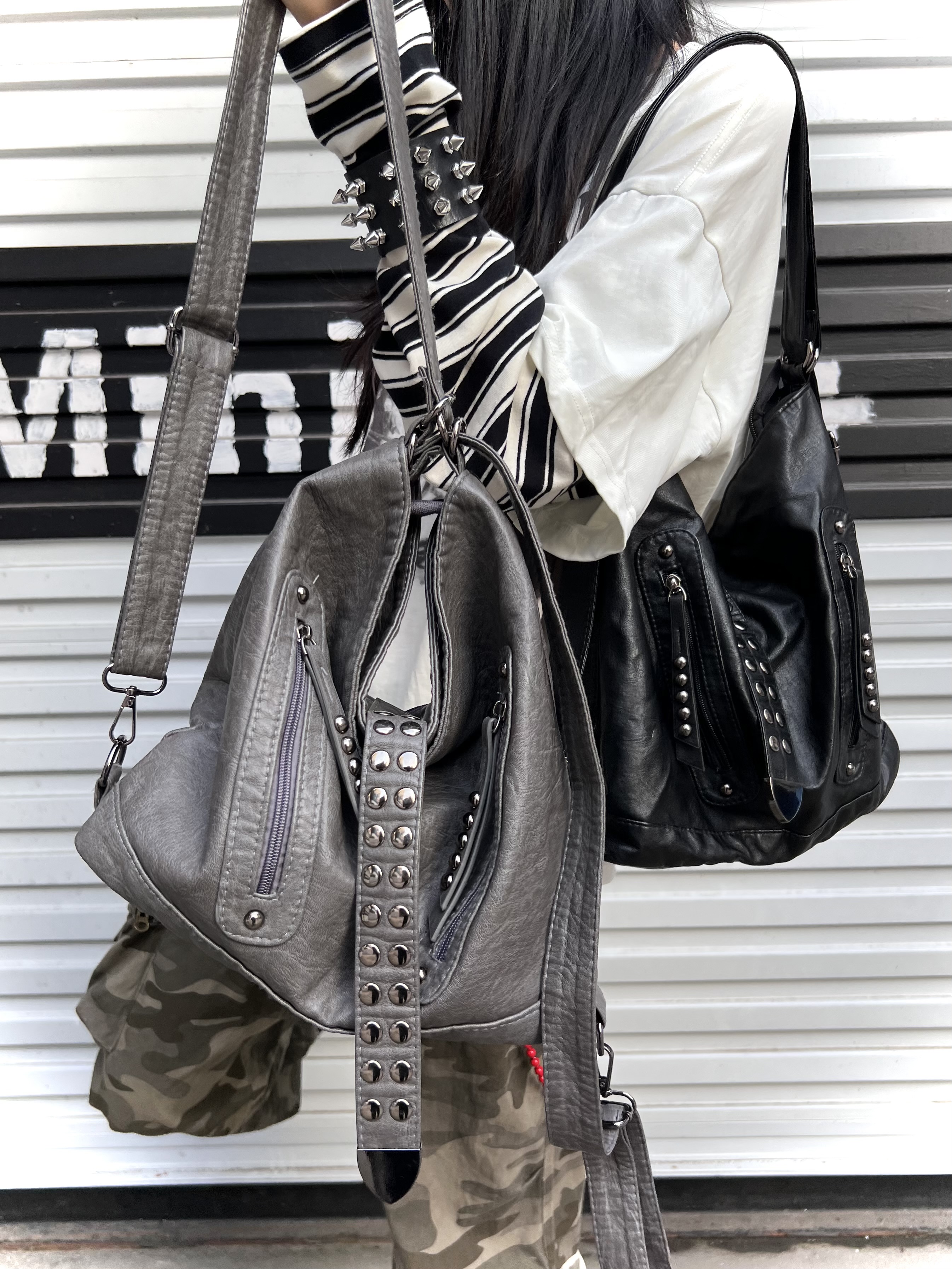 Retro Rivet Spice Girl Handbag - Women Bags With Laptop Compartment review and price