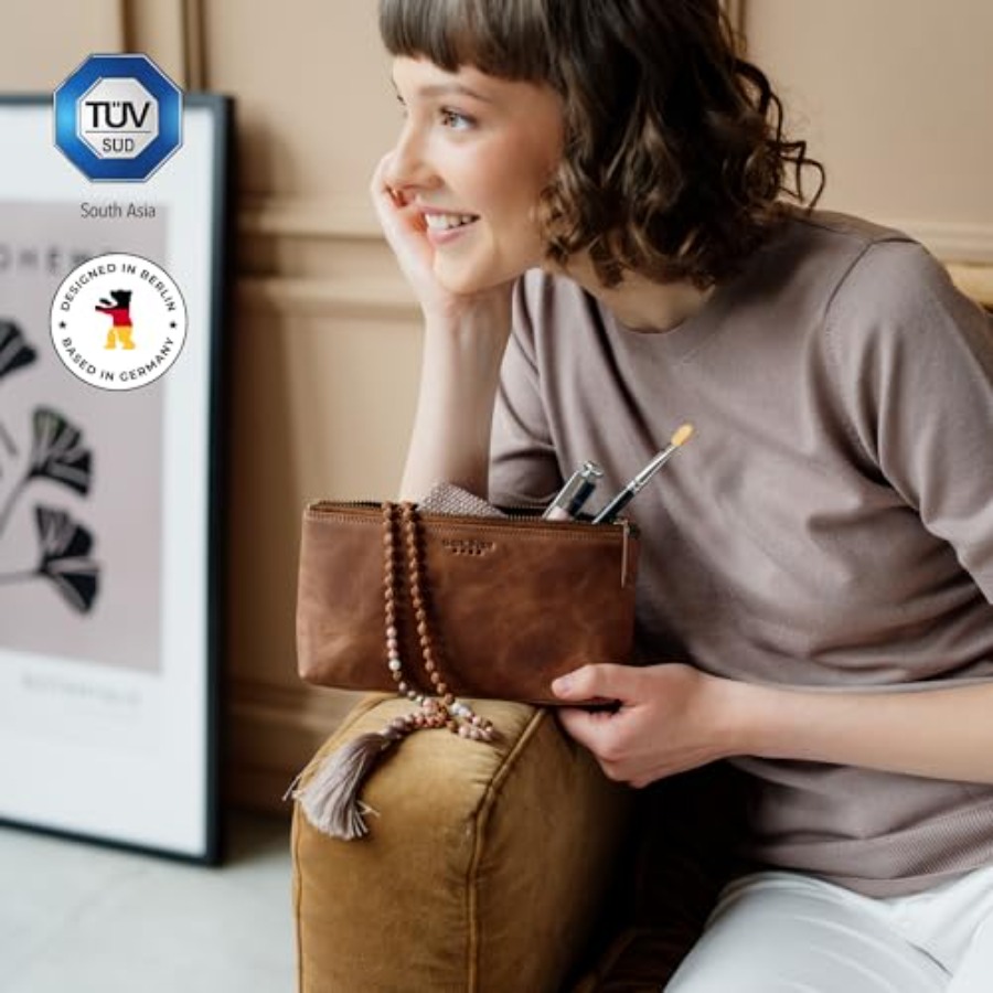 Vintage Genuine Leather Makeup - Women Bags For Travel review and price
