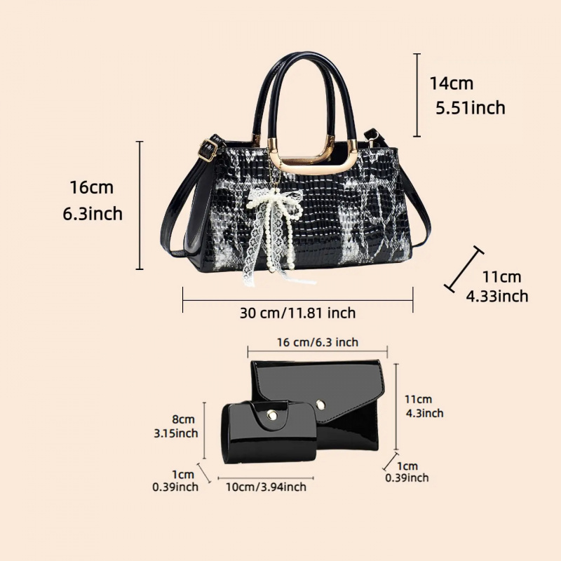 Women's Handbag Set, Crocodile - Women Bags For Gift review and price