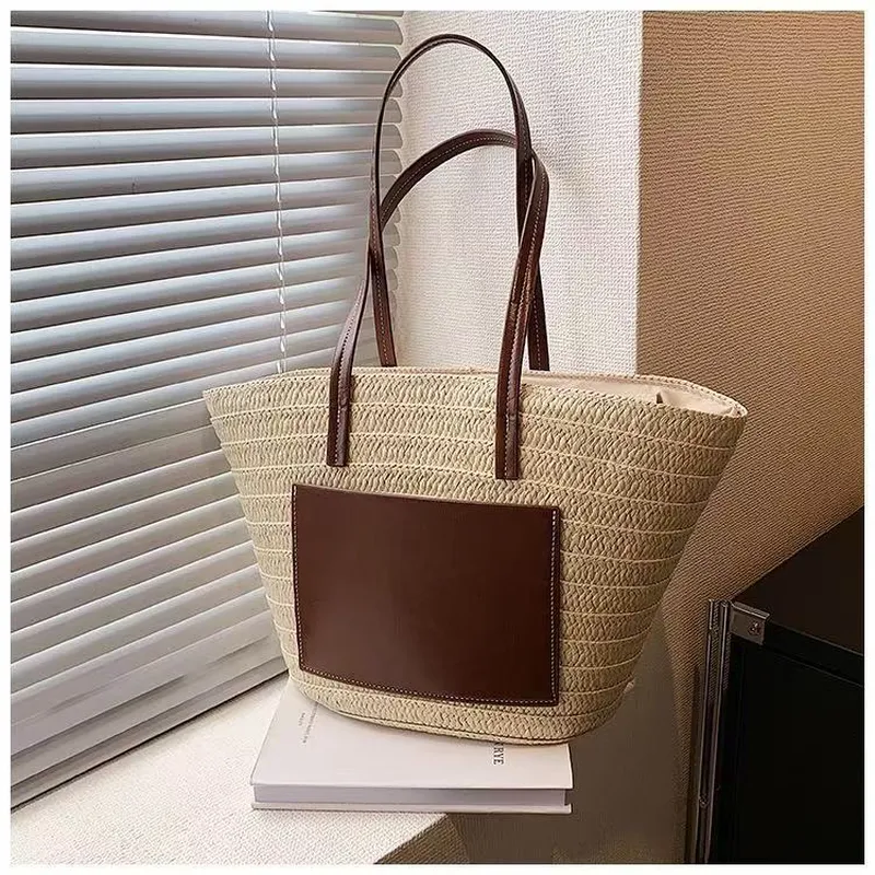 Straw hand-woven tote bag larg - Women Bags Large review and price