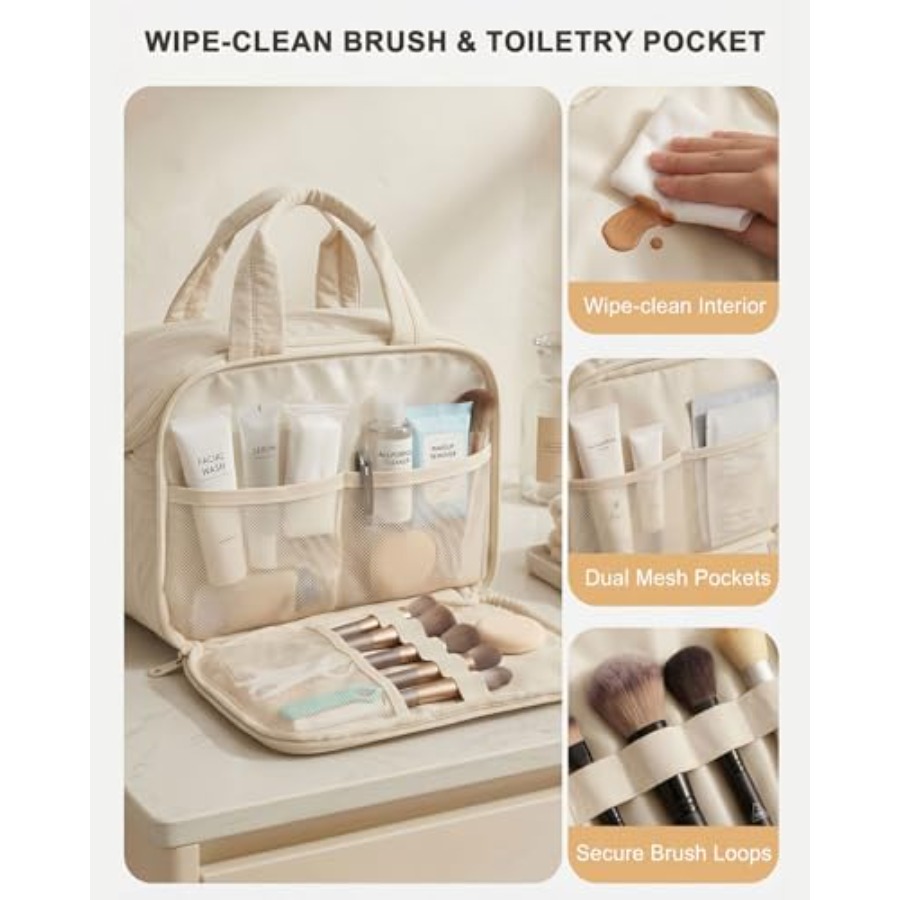 Large Quilted Toiletry Bag for - Women Bags Large review and price