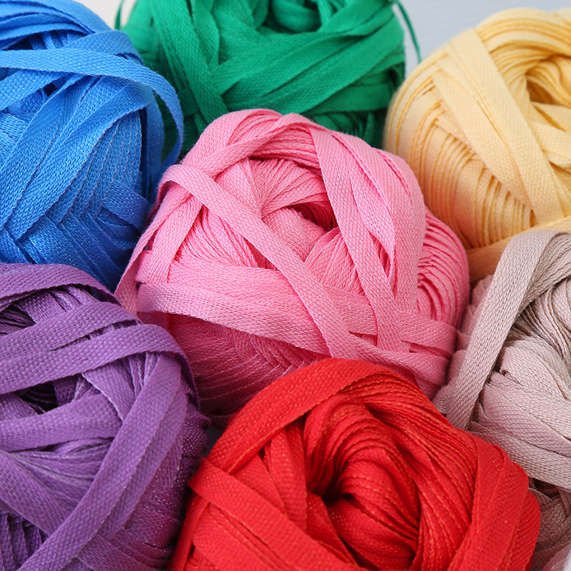 Flat Ribbon Yarn for Crochet - - Crochet Market Bag review and price