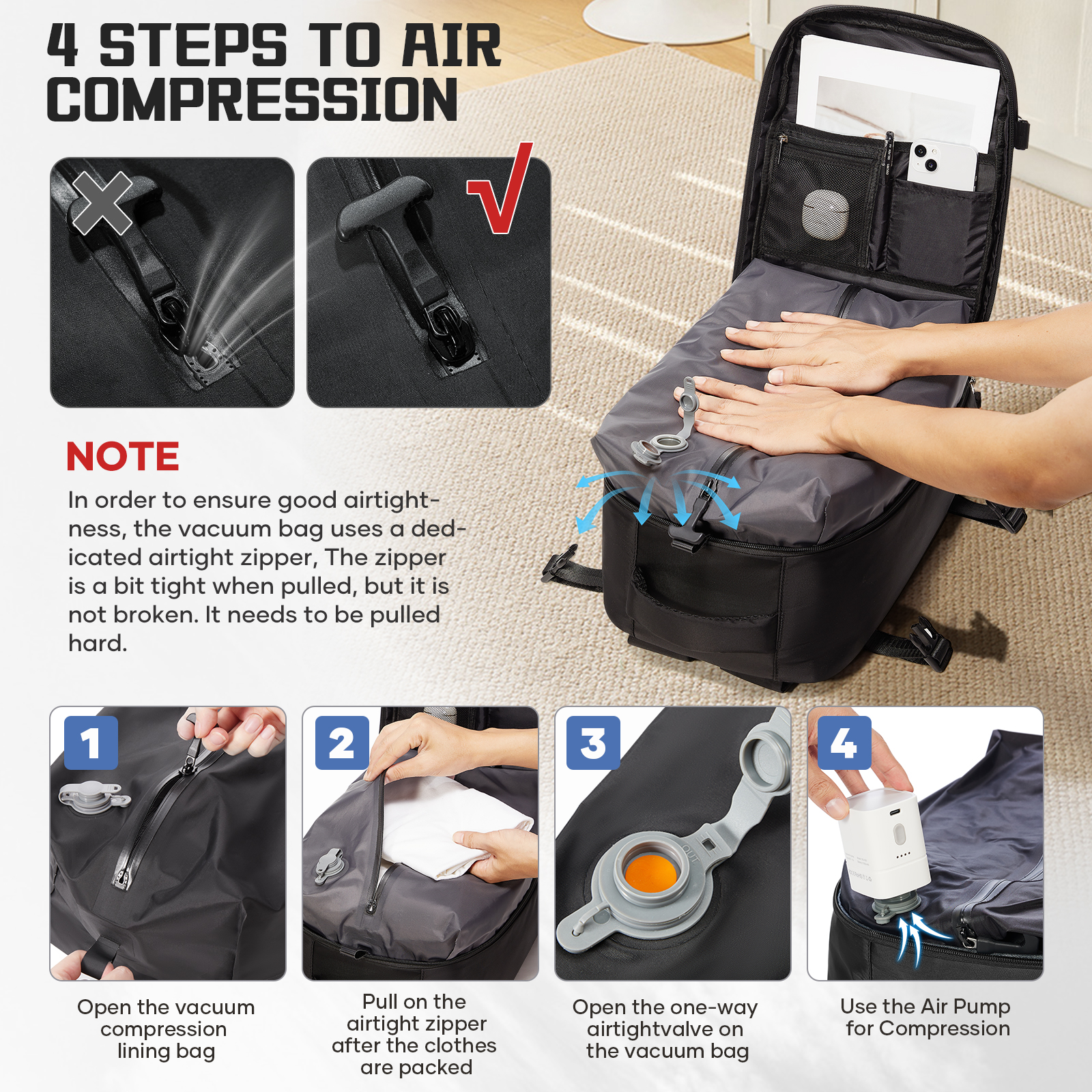 Women Backpack Vacuum Backpack - Women Bags With Laptop Compartment review and price