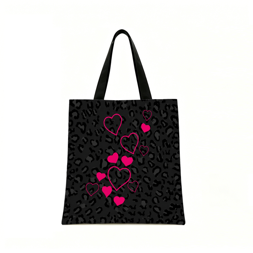 Black Leopard Print Pink Heart - Women Bags For Gift review and price